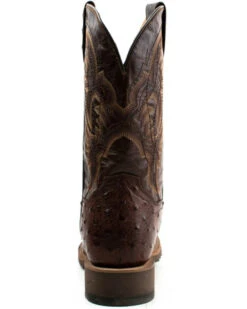 Dan Post Men's Alamosa Hand Ostrich Quill Western Boots - Broad Square Toe -Pro Boots Shop 2000375987 200 P5