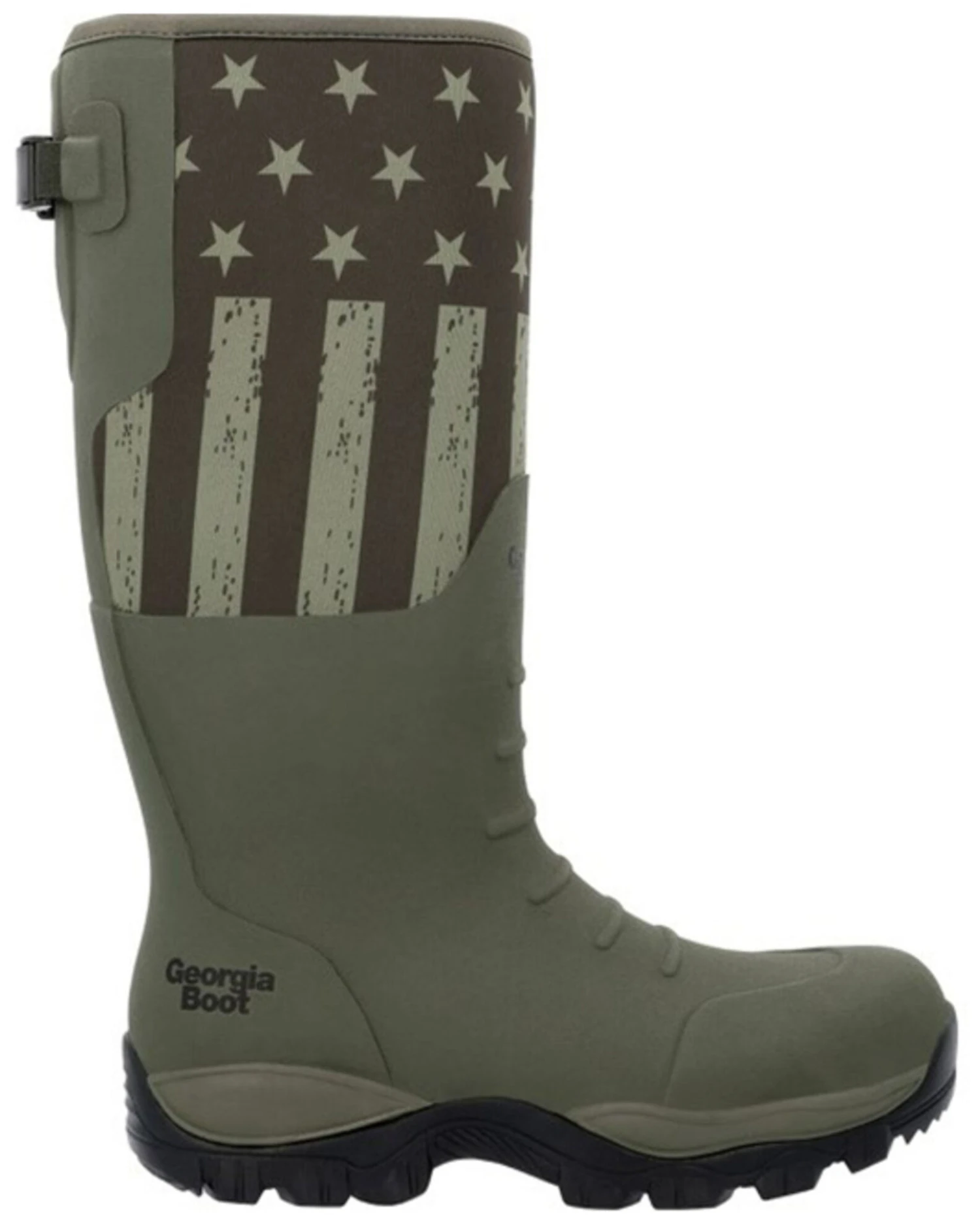 Georgia Boot Men's GBR Patriotic Rubber Pull On Work Boots - Round Toe 4 Georgia Boot Men's GBR Patriotic Rubber Pull On Work Boots - Round Toe - Image 2