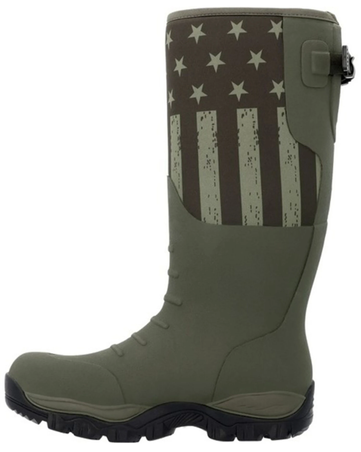 Georgia Boot Men's GBR Patriotic Rubber Pull On Work Boots - Round Toe 5 Georgia Boot Men's GBR Patriotic Rubber Pull On Work Boots - Round Toe - Image 3