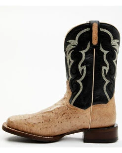 Dan Post Men's Hand Ostrich Quill Western Boots - Broad Square Toe 11 Dan Post Men's Hand Ostrich Quill Western Boots - Broad Square Toe -Pro Boots Shop 2000381788 100 P3