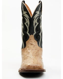 Dan Post Men's Hand Ostrich Quill Western Boots - Broad Square Toe 12 Dan Post Men's Hand Ostrich Quill Western Boots - Broad Square Toe -Pro Boots Shop 2000381788 100 P4