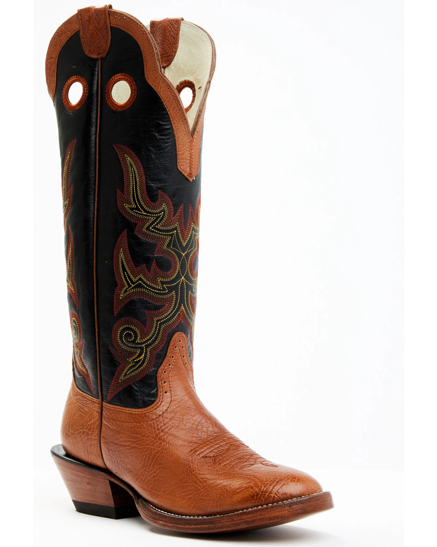 Hondo Boots Men's Spanish Shoulder Western Boots - Round Toe 3 Hondo Boots Men's Spanish Shoulder Western Boots - Round Toe